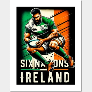 Ireland Six Nations Rugby T-Shirt | Spirit of Six Nations | Rugby T-shirt Posters and Art